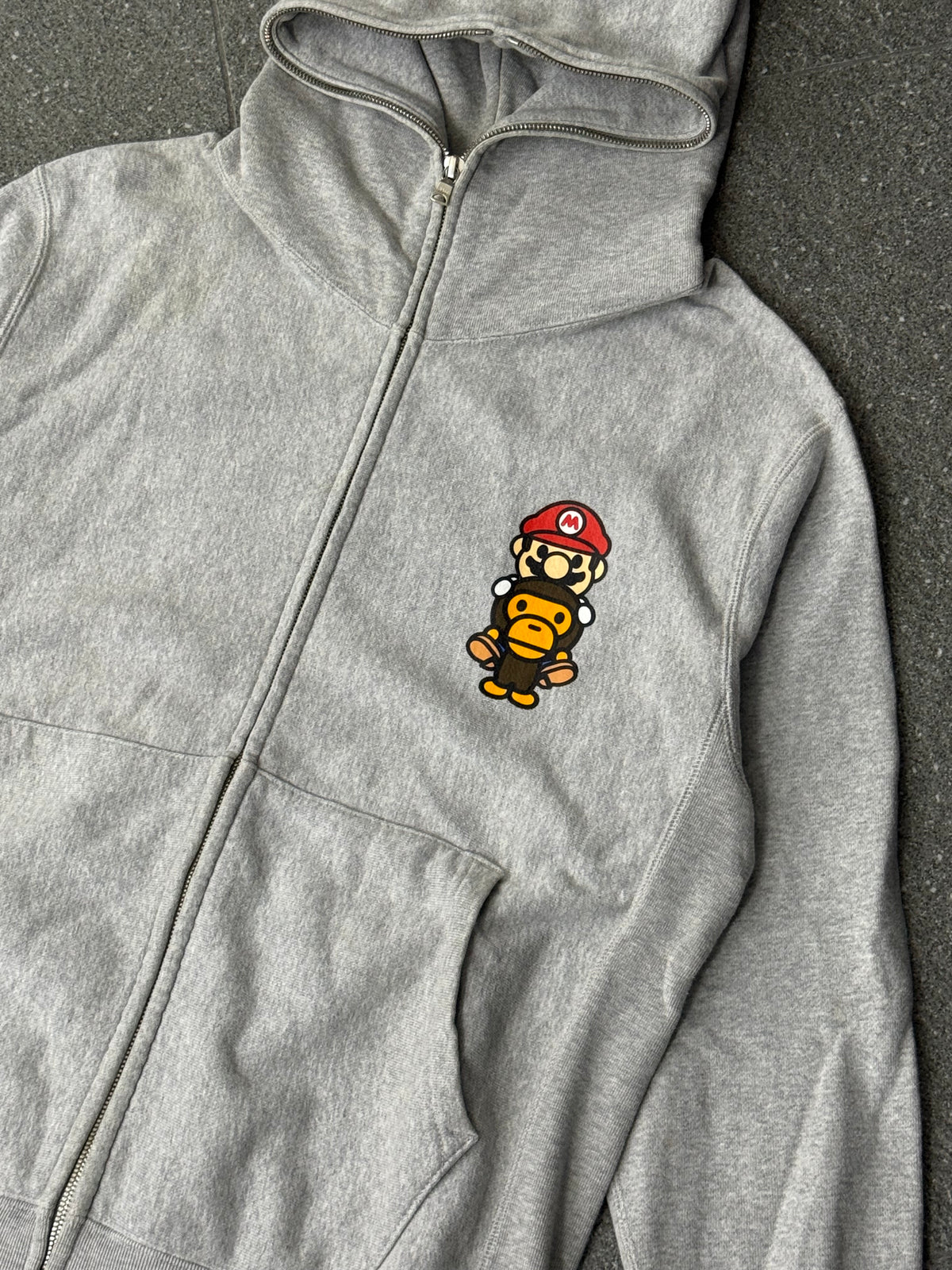 A Bathing Ape X Nintendo “Mario to Milo” Full Zip Hoodie