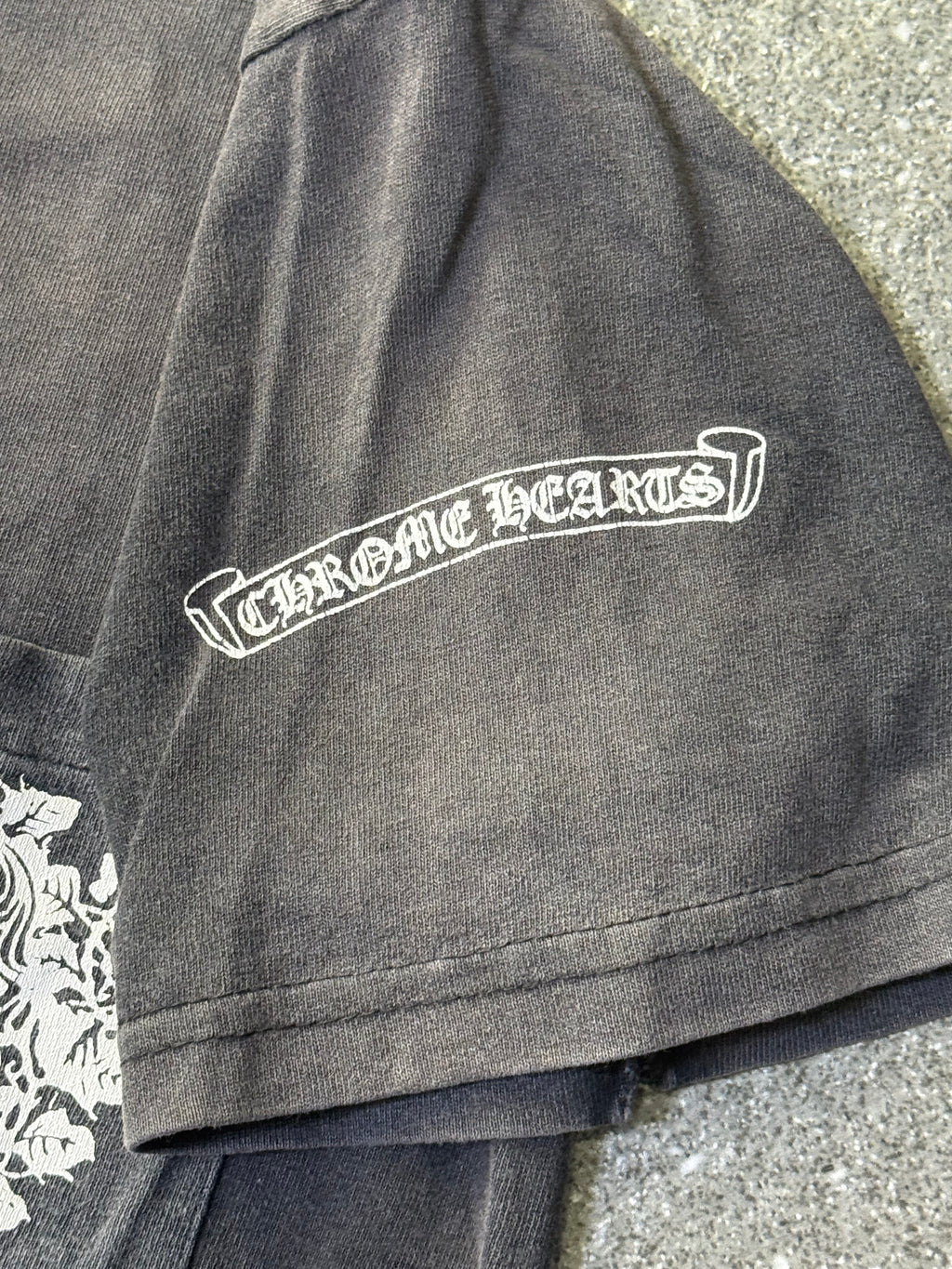 Vintage Faded Chrome Hearts Pocket Dagger Tee