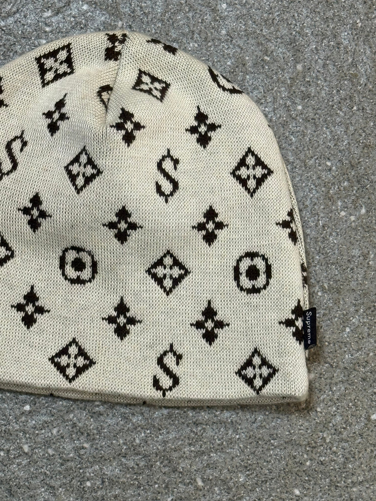 00’s SUPREME LV “BOOT” MONOGRAM BEANIE