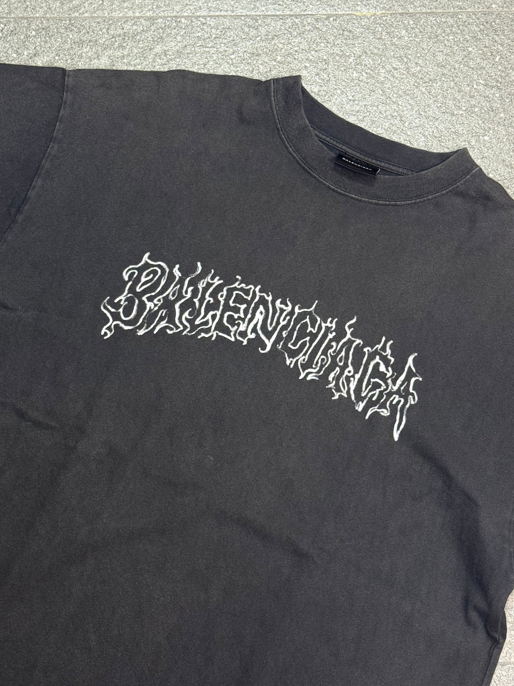 Balenciaga Black DIY Metal T Shirt