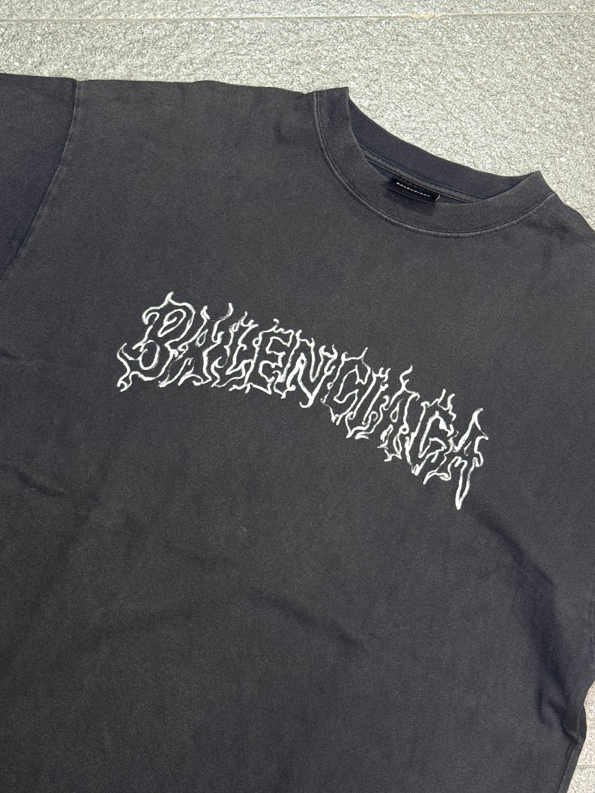 Balenciaga Black DIY Metal T Shirt