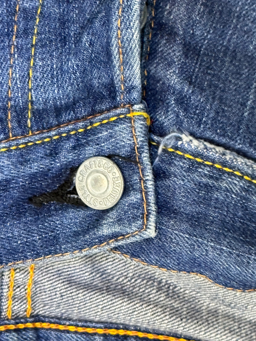 Evisu Yellow Seagull Denim Jorts