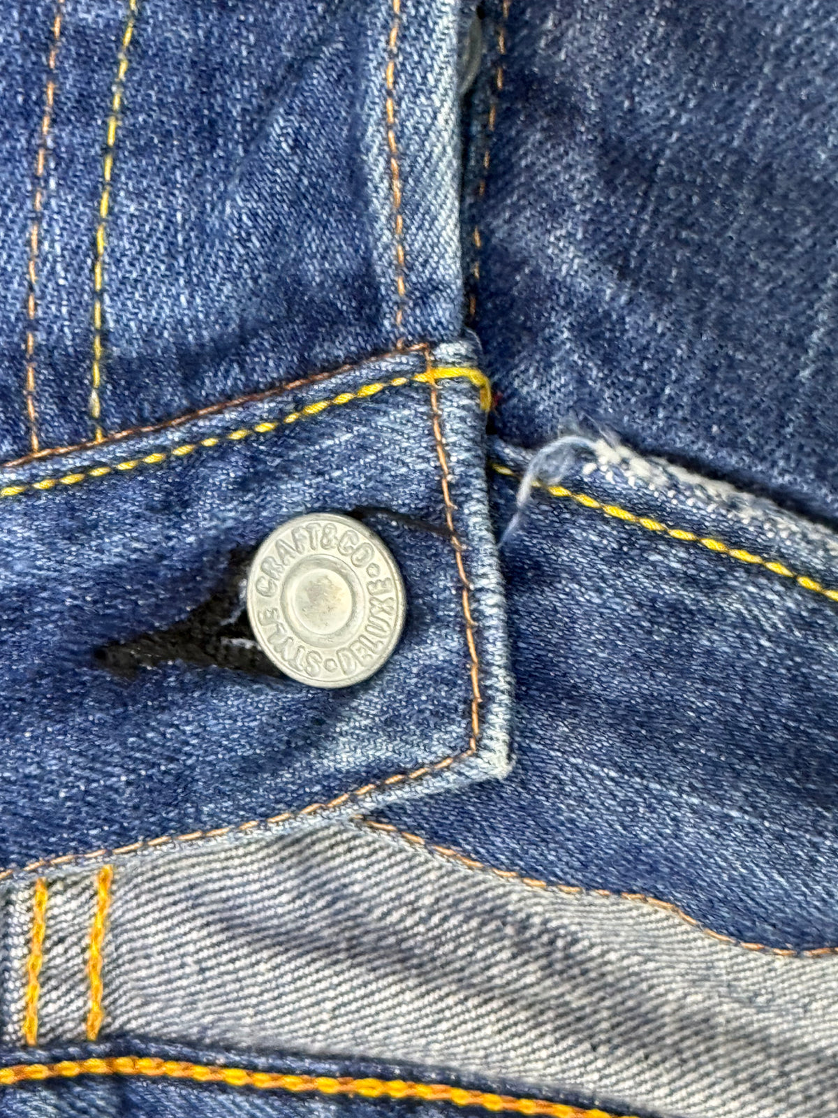 Evisu Yellow Seagull Denim Jorts