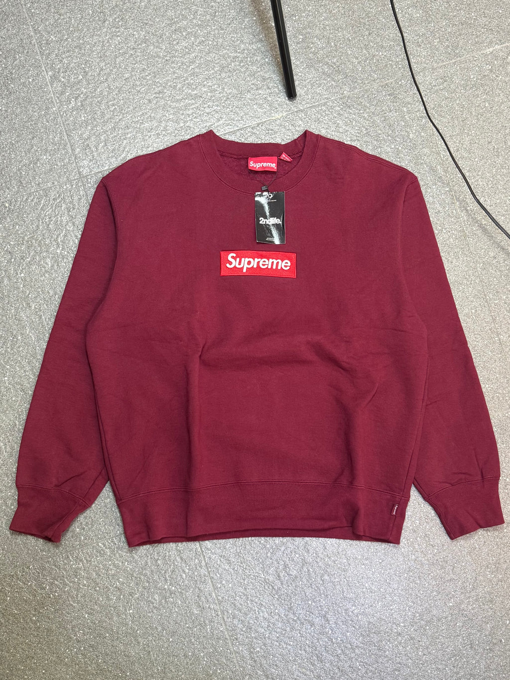 Supreme Box Logo Crewneck (Maroon)