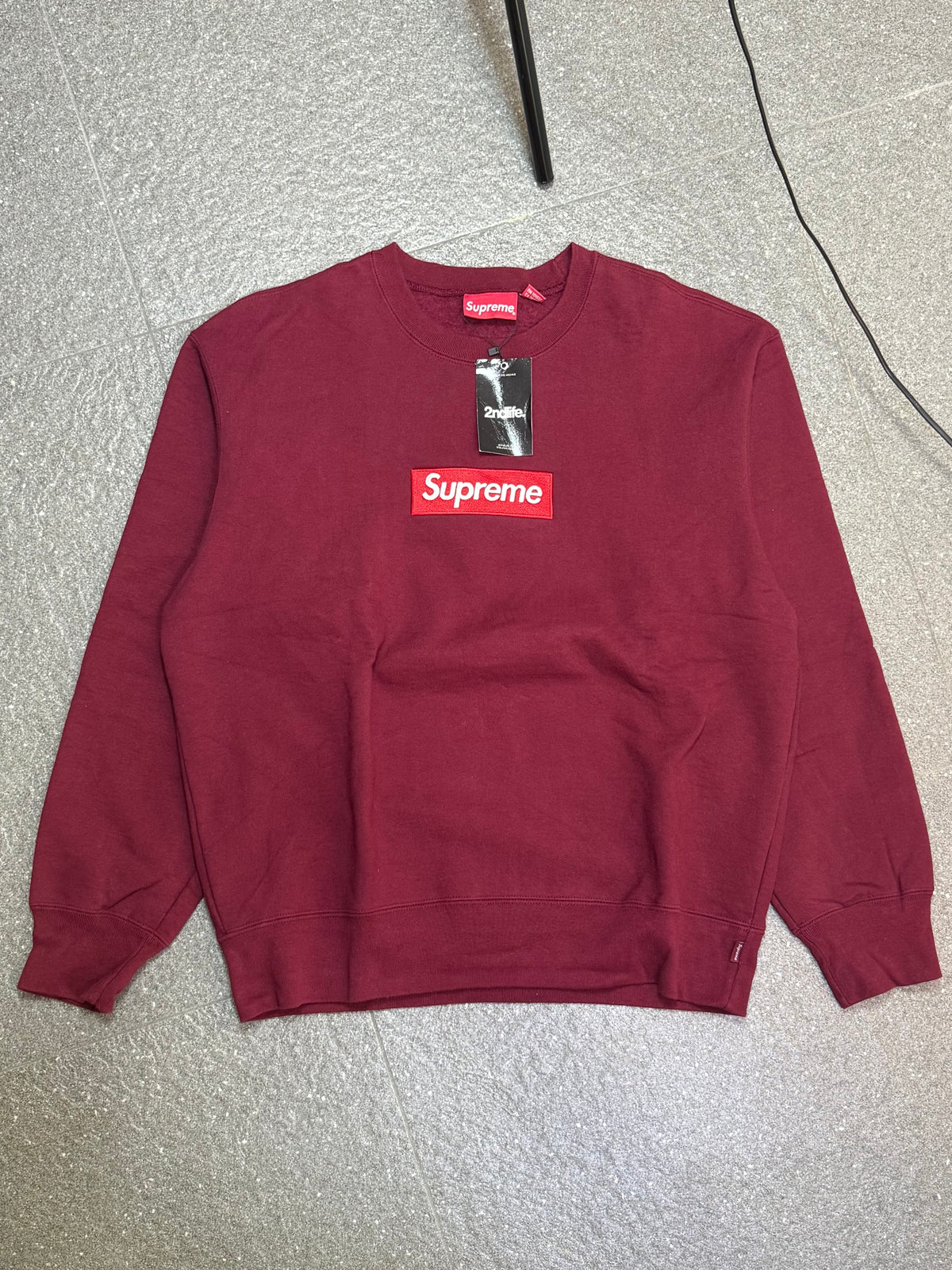 Supreme Box Logo Crewneck (Maroon)
