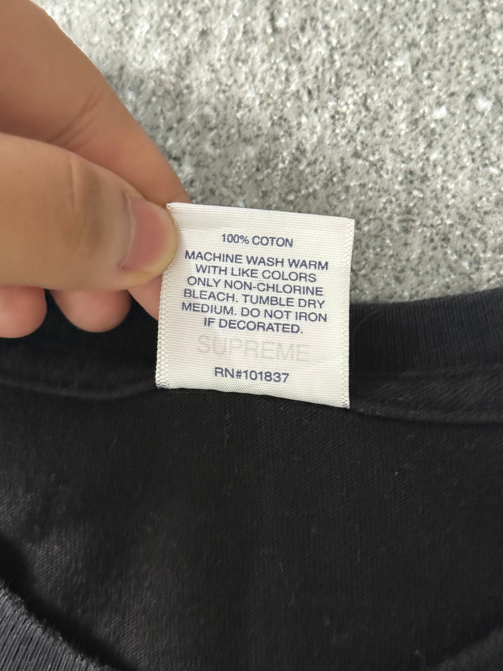 Supreme Rocker Tee Black FW19
