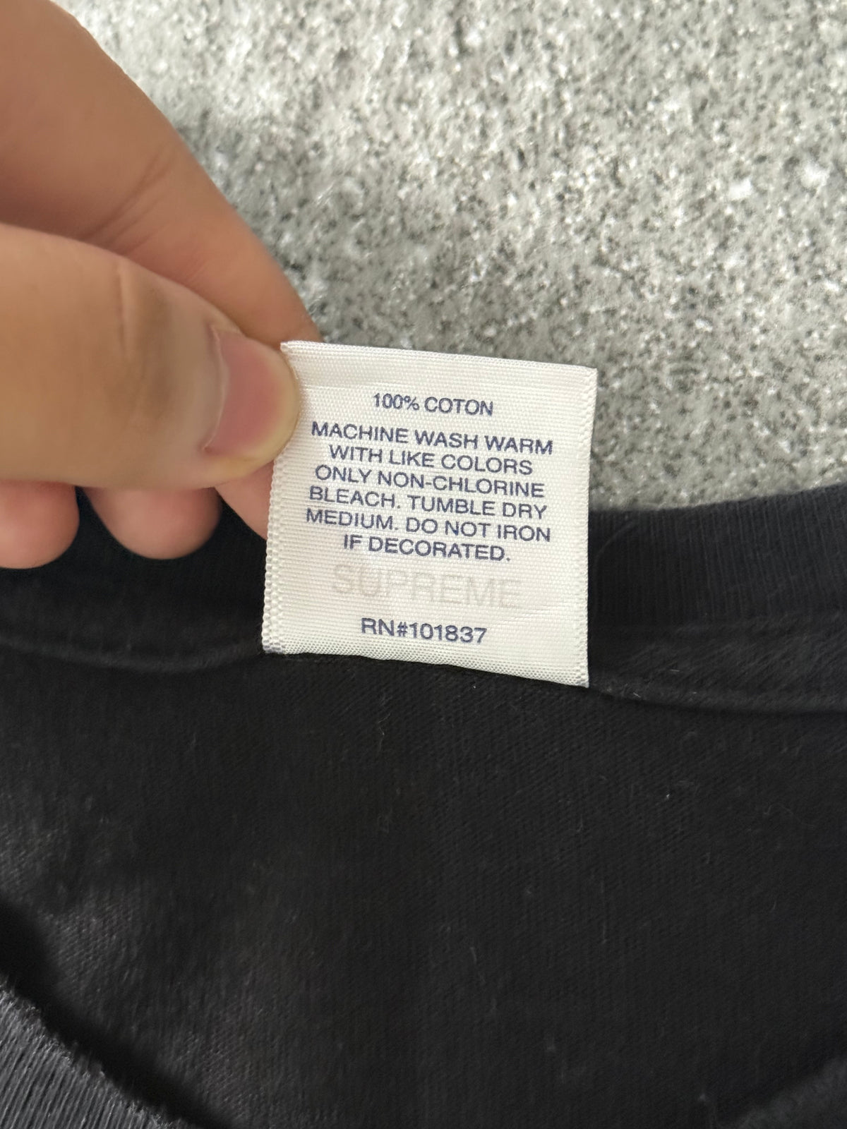 Supreme Rocker Tee Black FW19