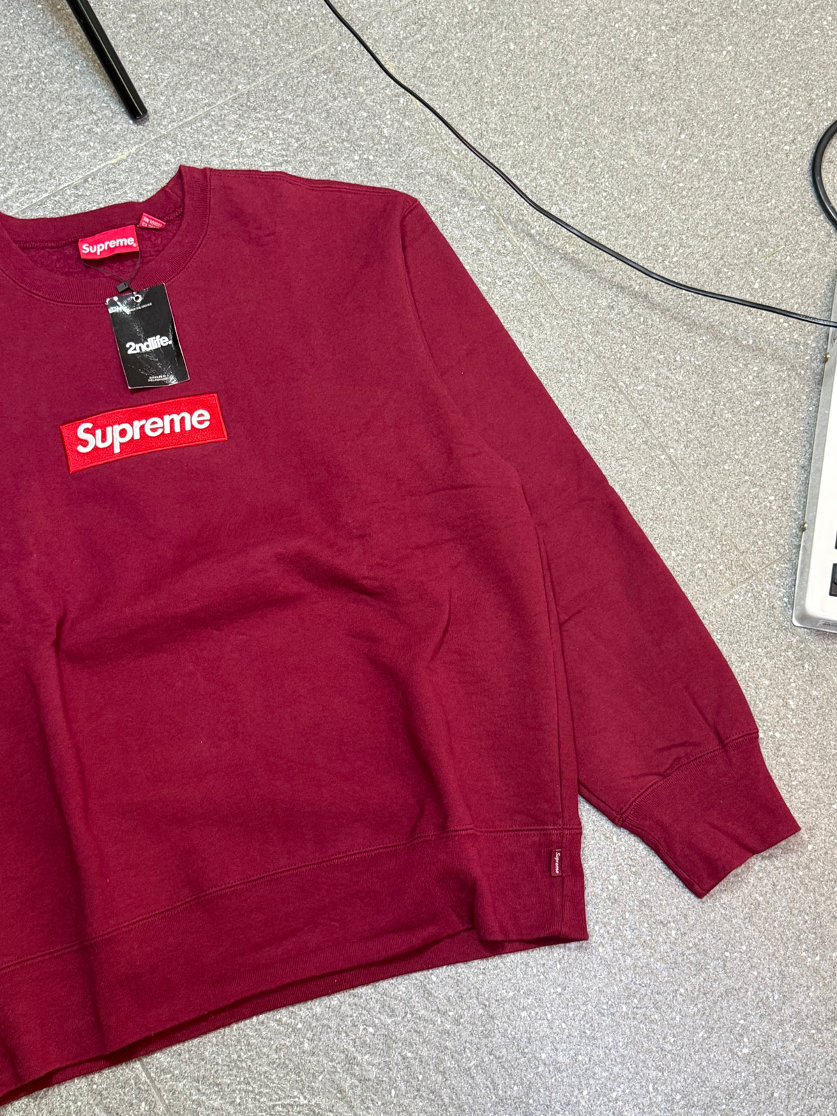 Supreme Box Logo Crewneck (Maroon)