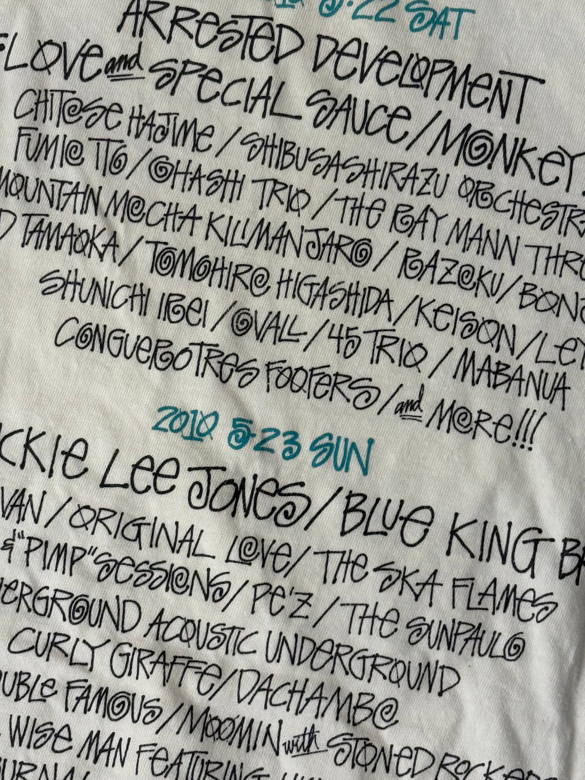 ‘10 Stussy Greenroom Festival Tee