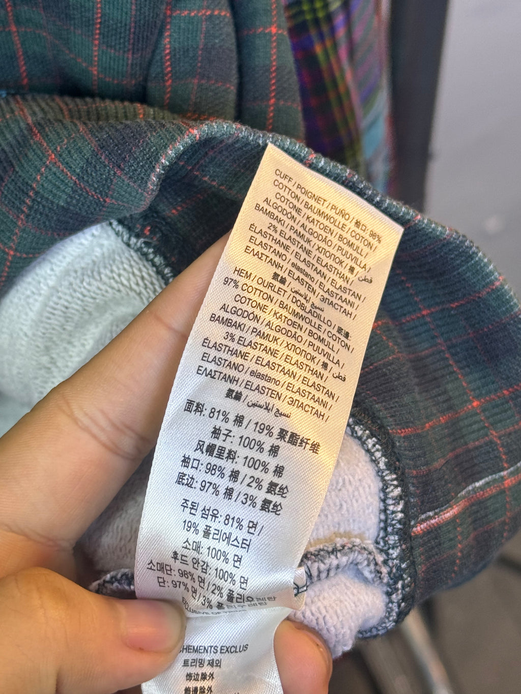 Burberry Plaid Patchwork Multicolor Hoodie
