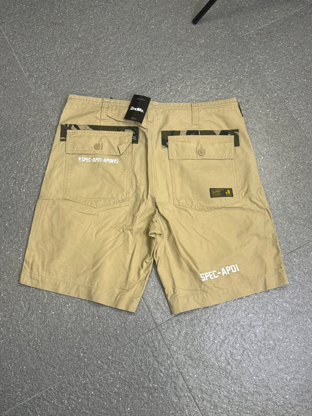 AAPE by A Bathing Ape Khaki Cargo Shorts