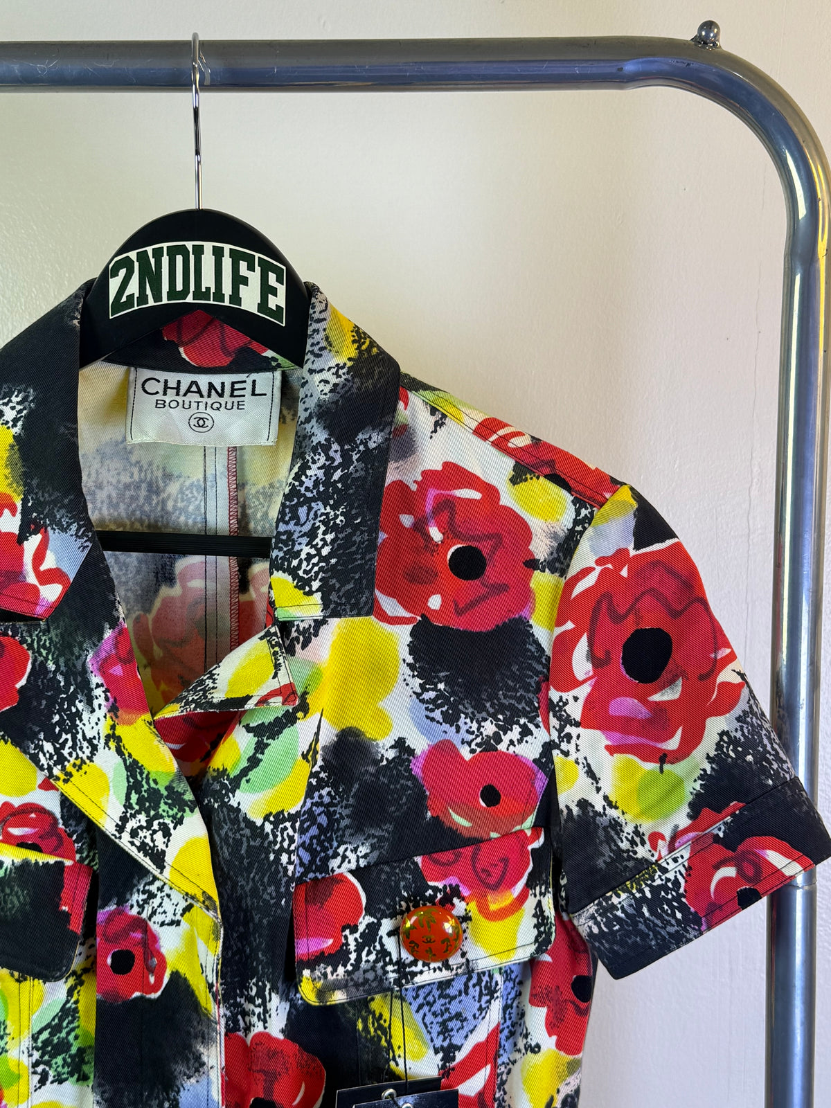 SS97 Chanel Runway Floral Dress