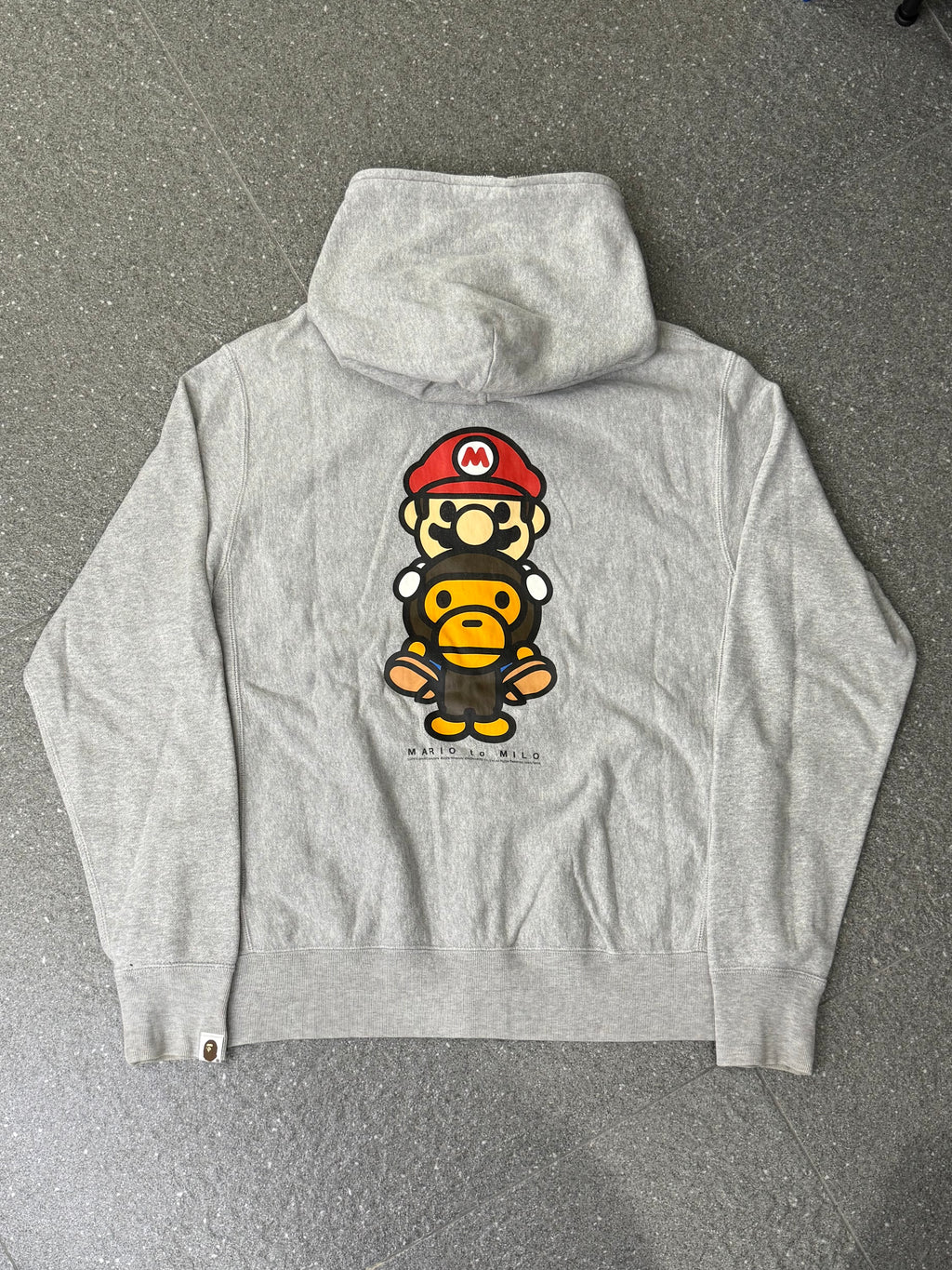 A Bathing Ape X Nintendo “Mario to Milo” Full Zip Hoodie