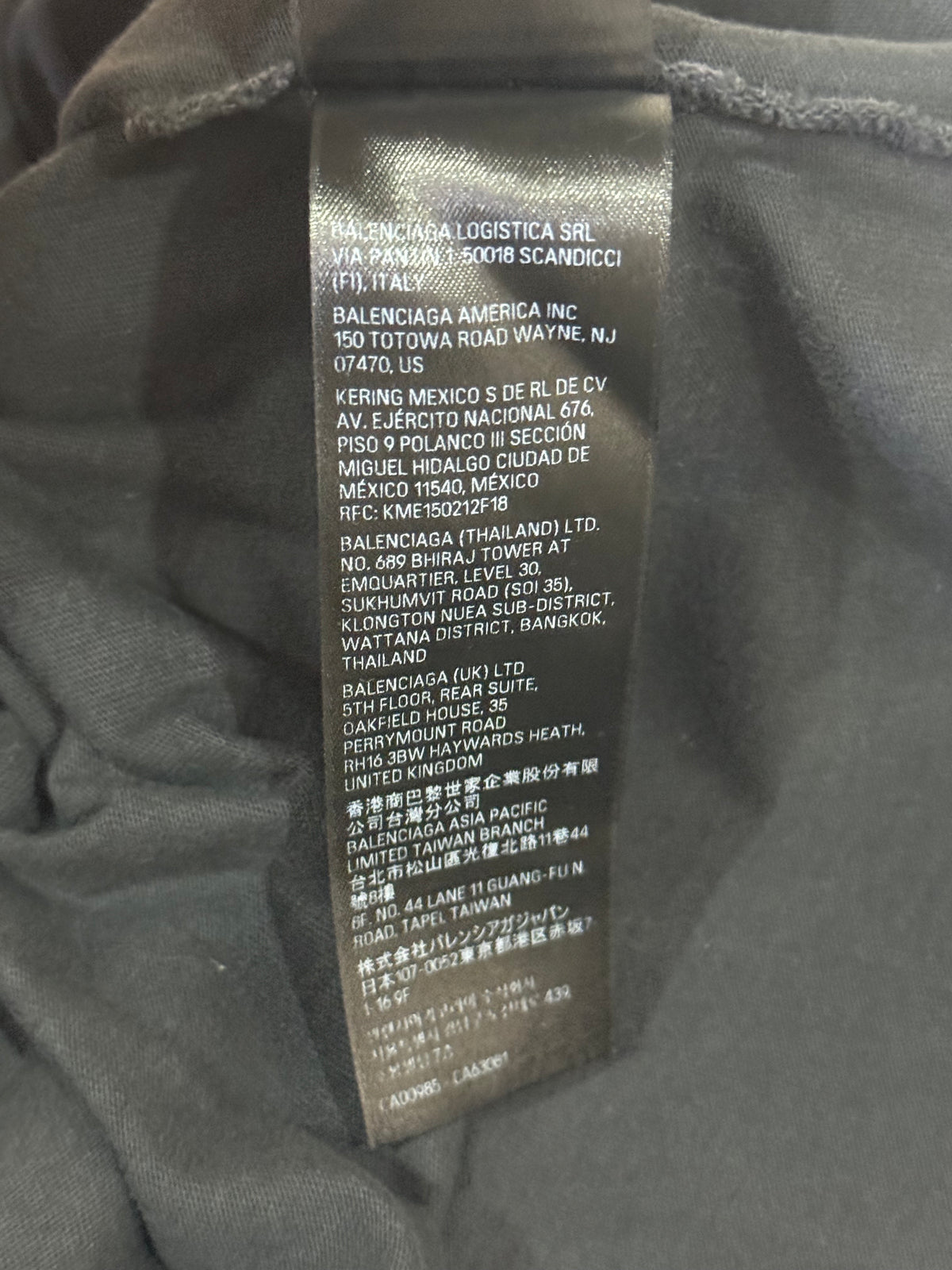 Balenciaga Black DIY Metal T Shirt