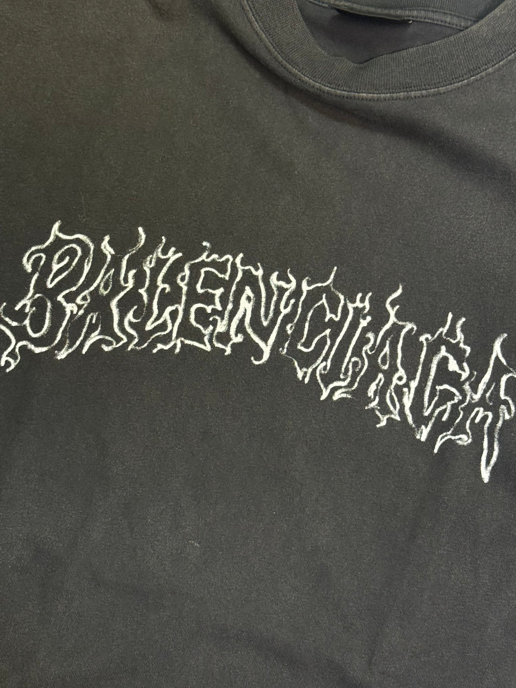 Balenciaga Black DIY Metal T Shirt