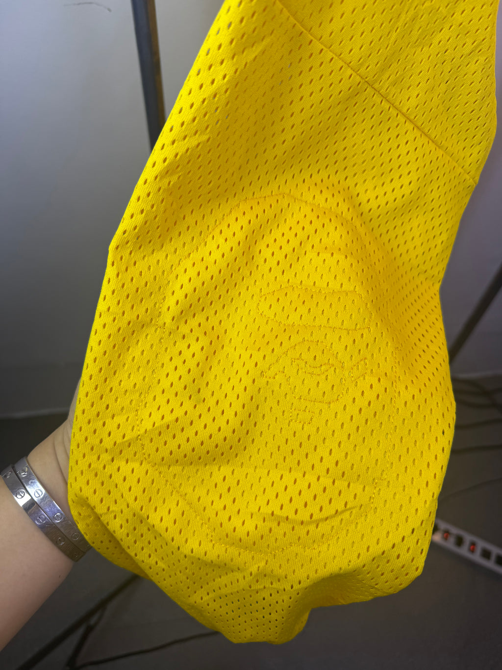 Vintage A Bathing Ape Cycles Yellow Mesh Longsleeve