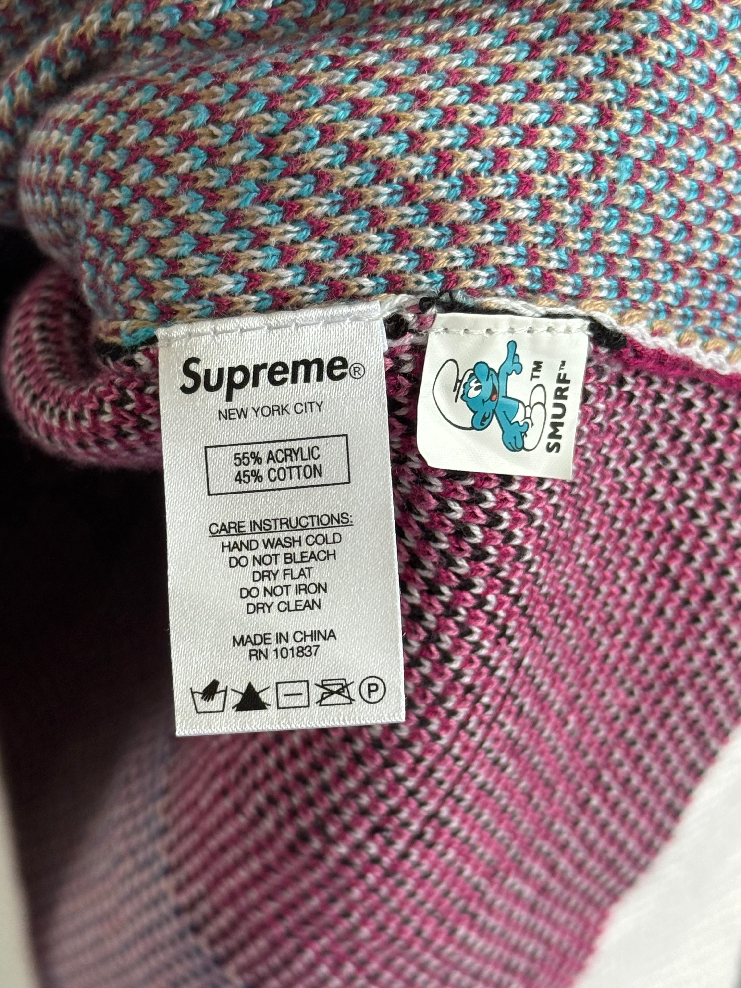 Supreme X Smurf Knitted Sweater - Size S
