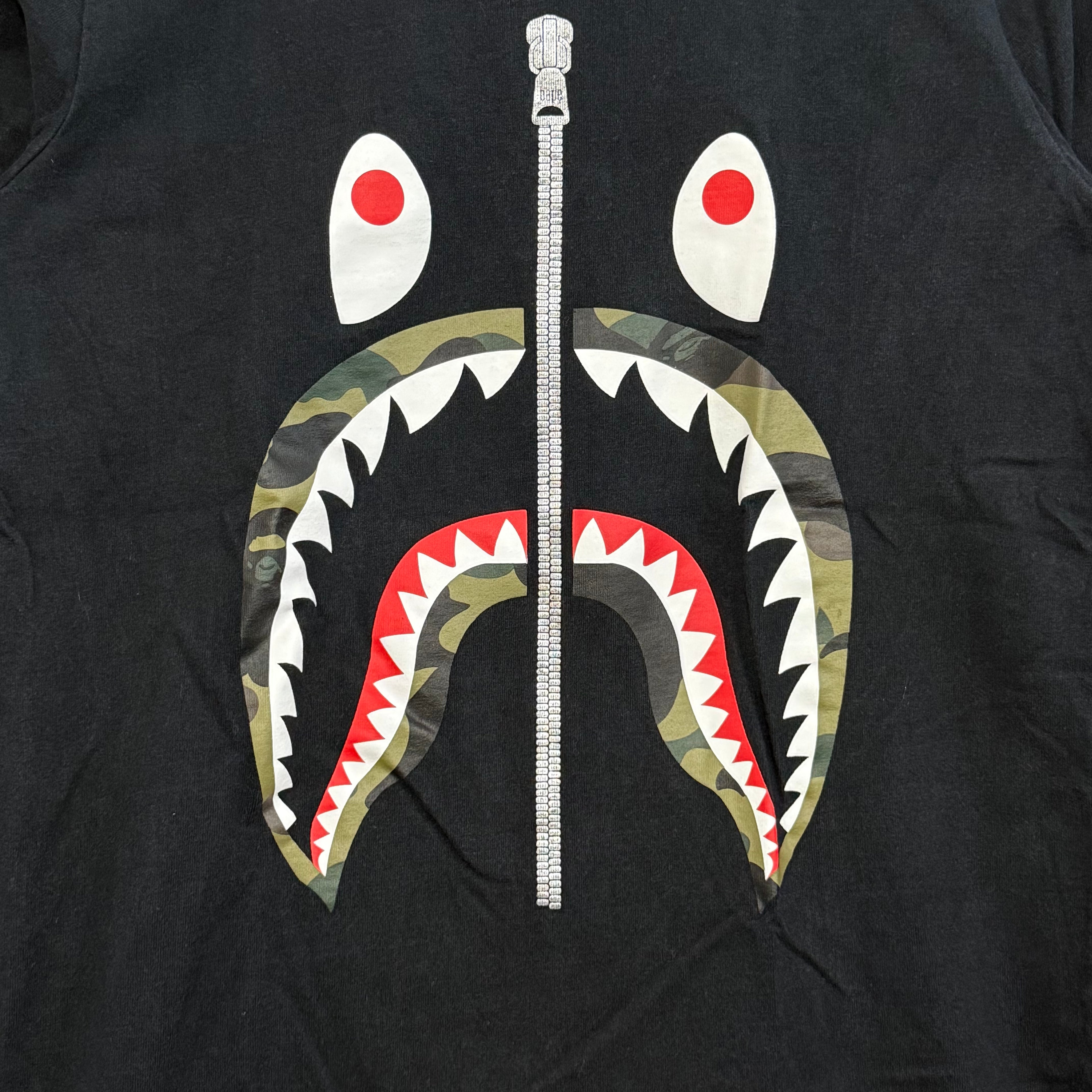 A Bathing Ape Shark Longsleeve Tee - S (LADIES)