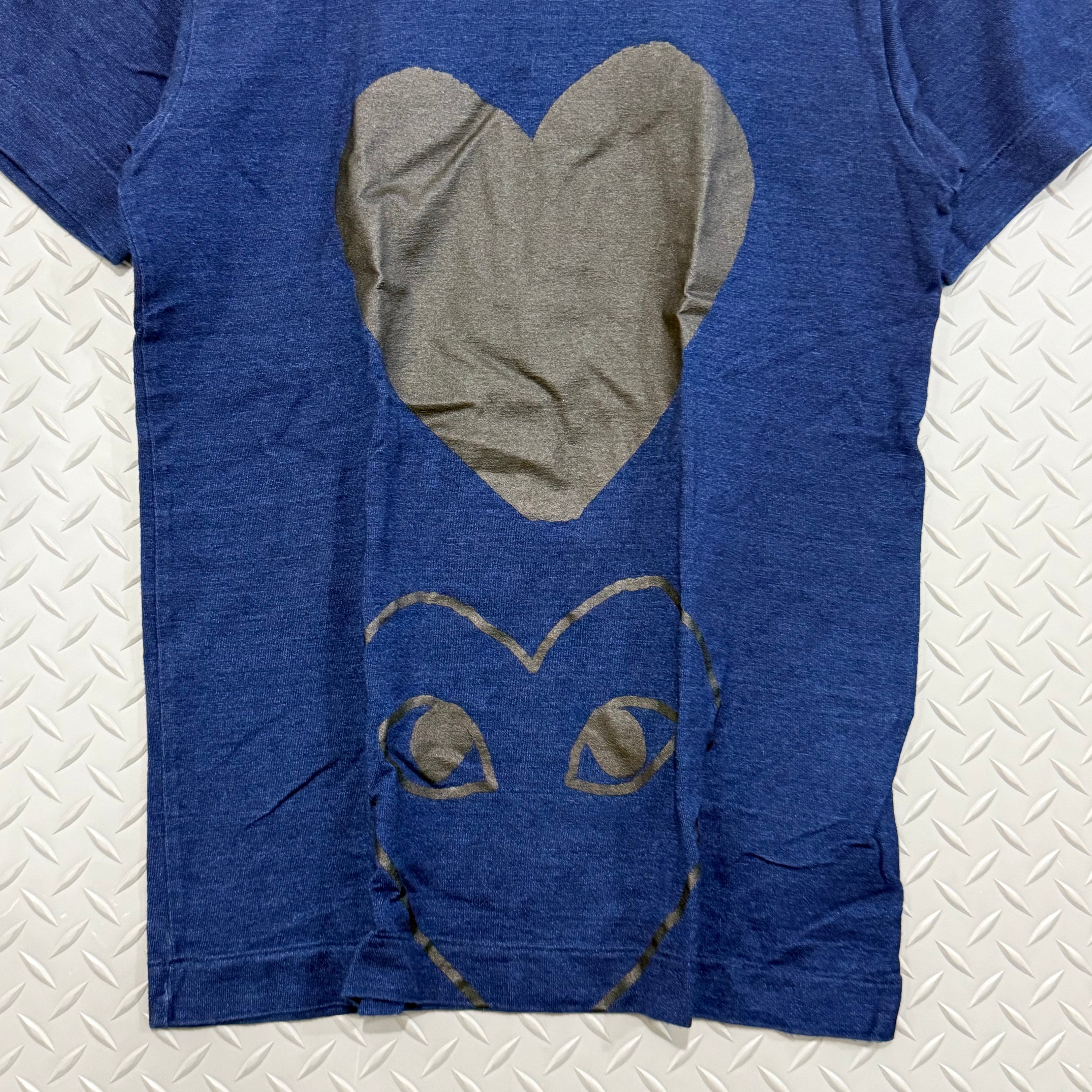 Play CDG Tee Black on Blue YZ-T015 - Size L