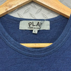 Play CDG Tee Black on Blue YZ-T015 - Size L