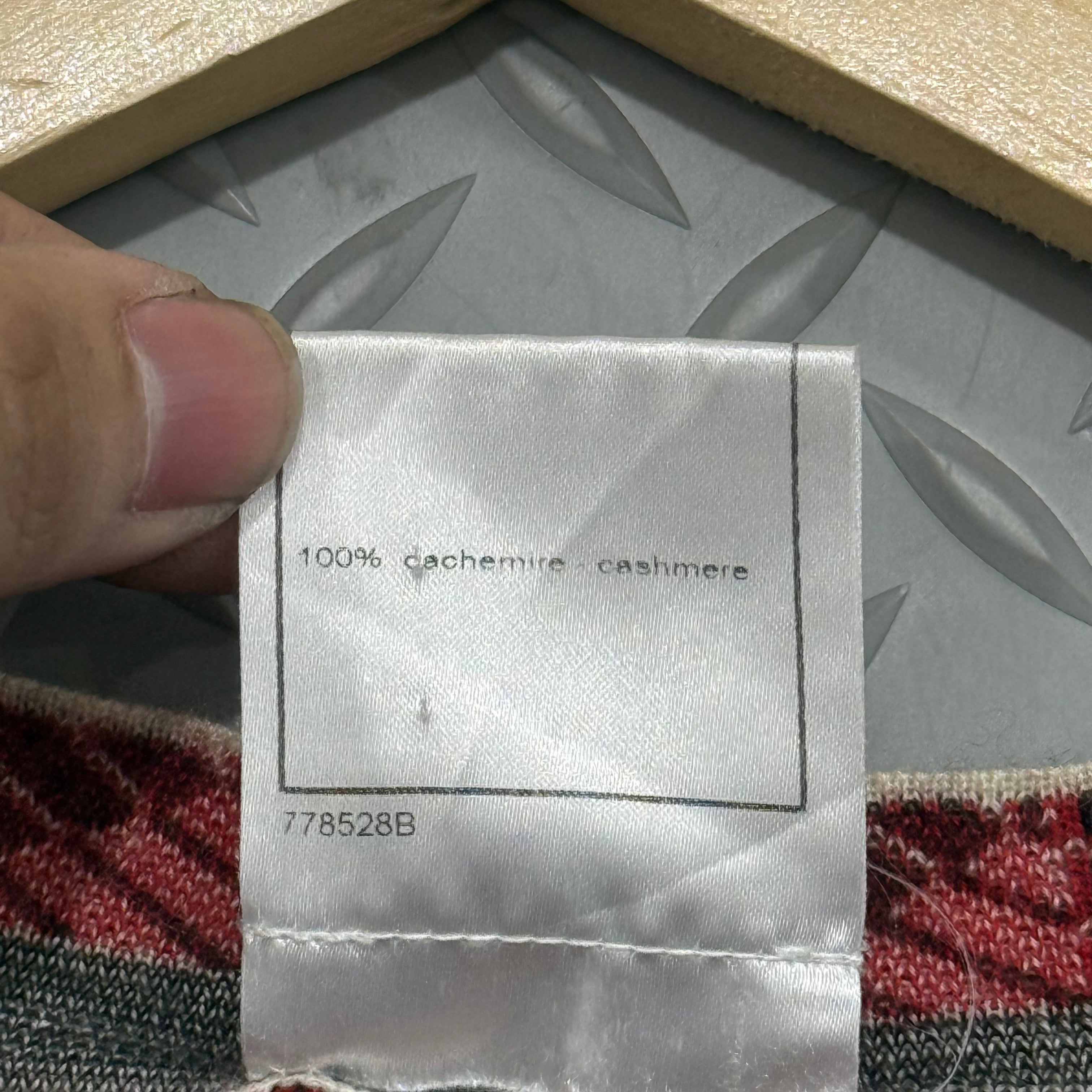 CHANEL Runway FW 2007 Multicolor Cashmere Vest - Size S