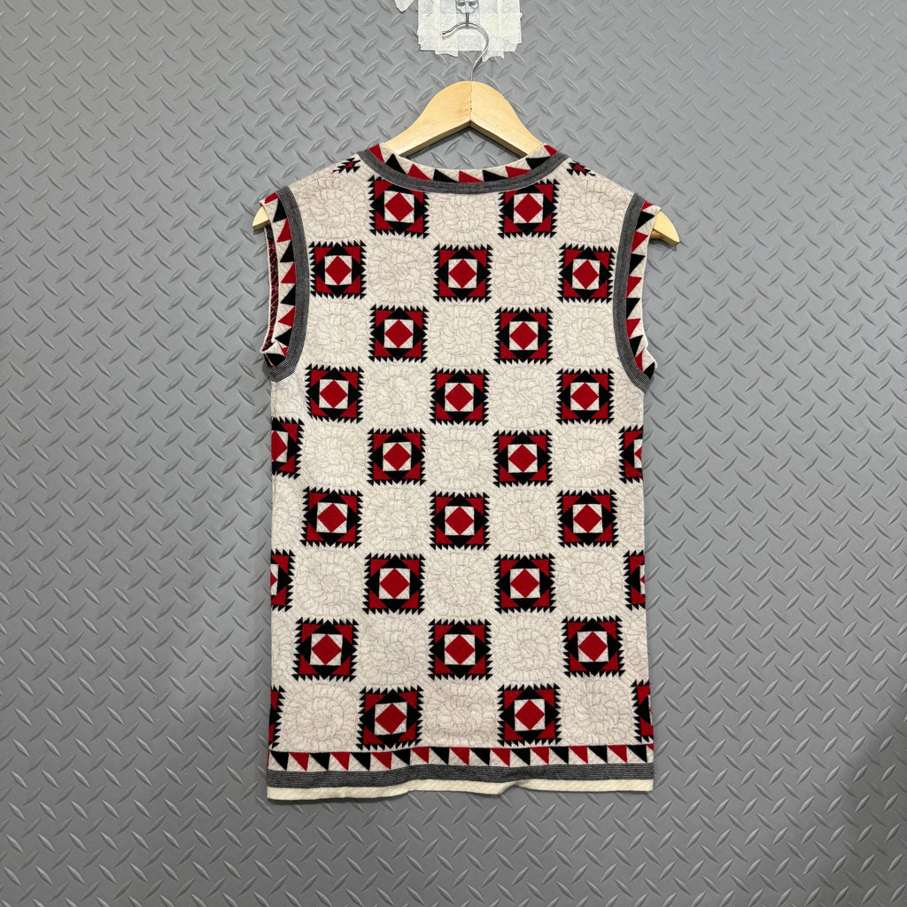 CHANEL Runway FW 2007 Multicolor Cashmere Vest - Size S