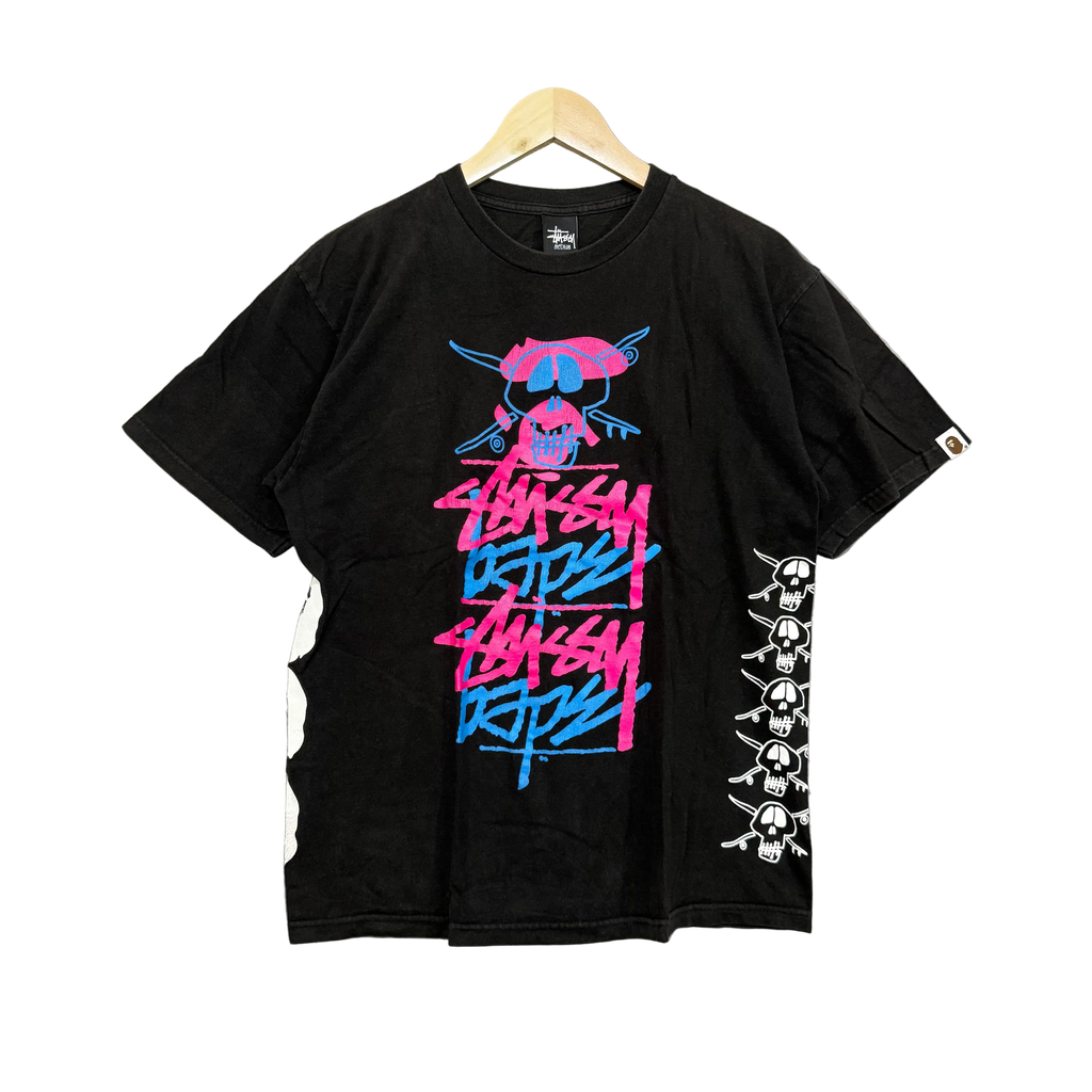 BAPE X Stussy T Shirt - Size M