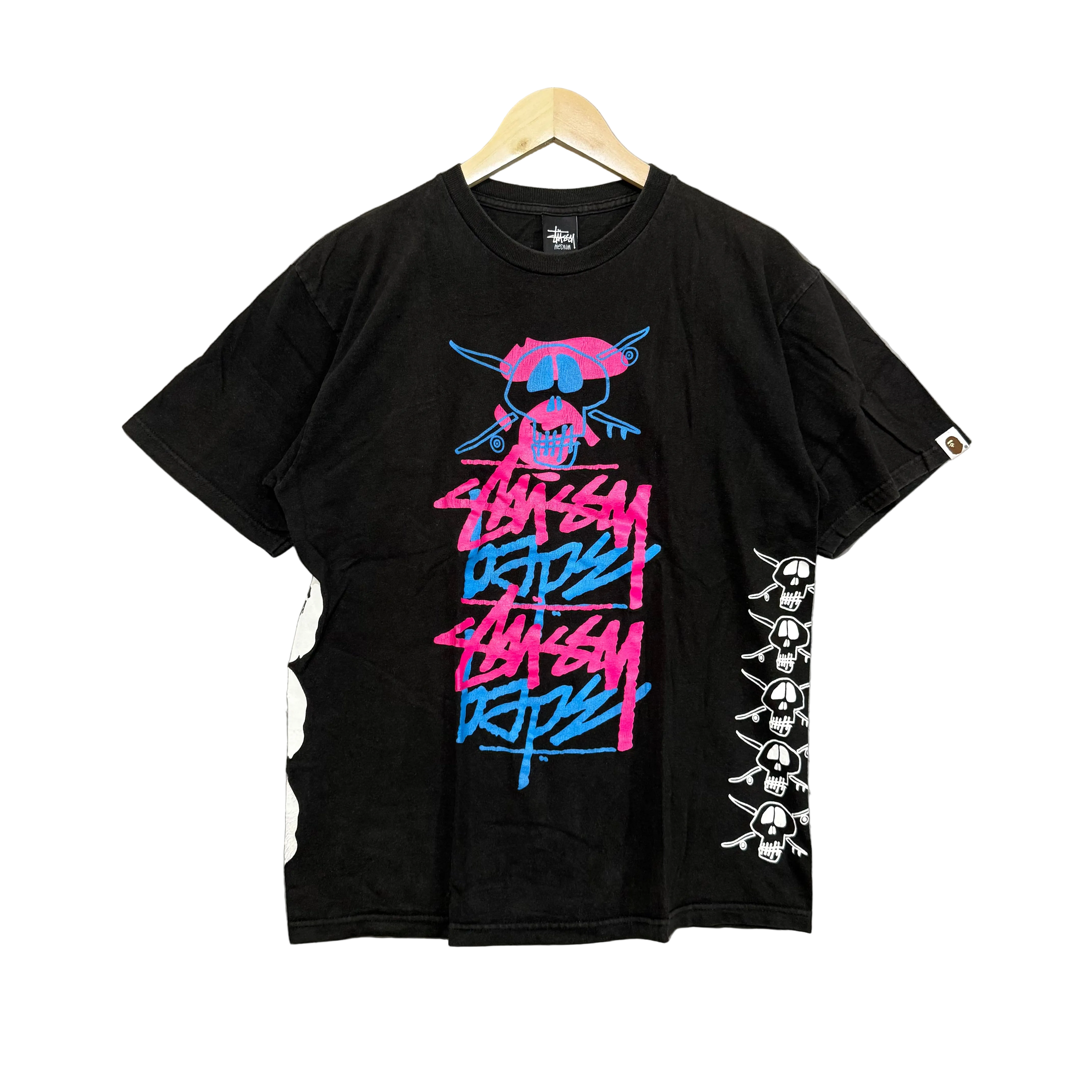 BAPE X Stussy T Shirt - Size M