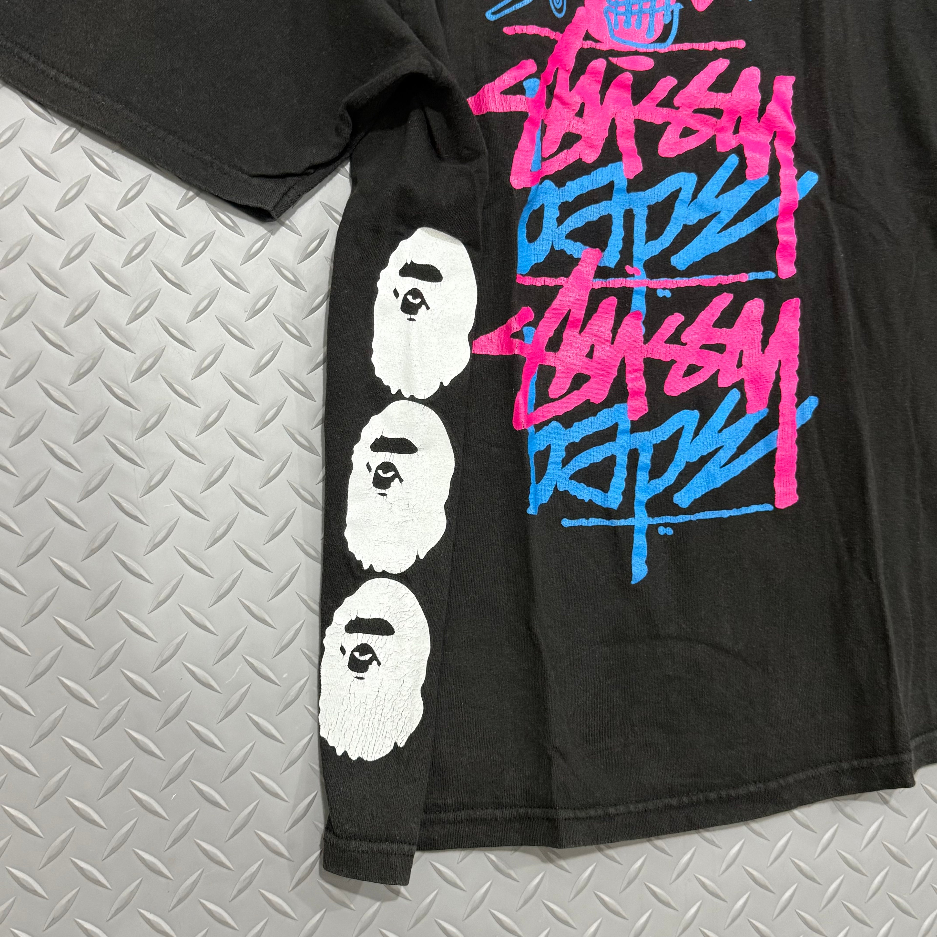 BAPE X Stussy T Shirt - Size M