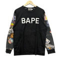A Bathing Ape Multi Motif Longsleeve Tee - Size M