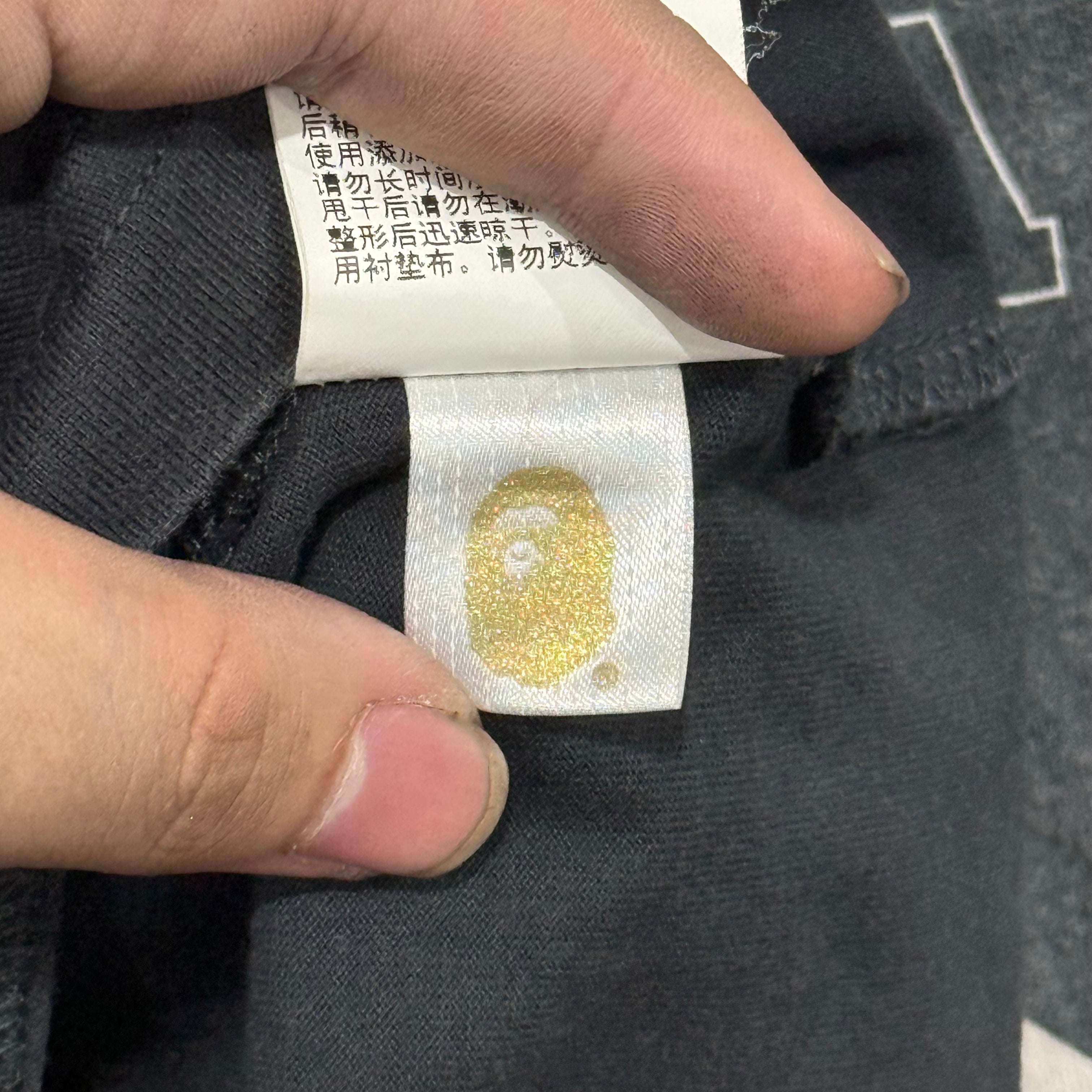 A Bathing Ape Multi Motif Longsleeve Tee - Size M