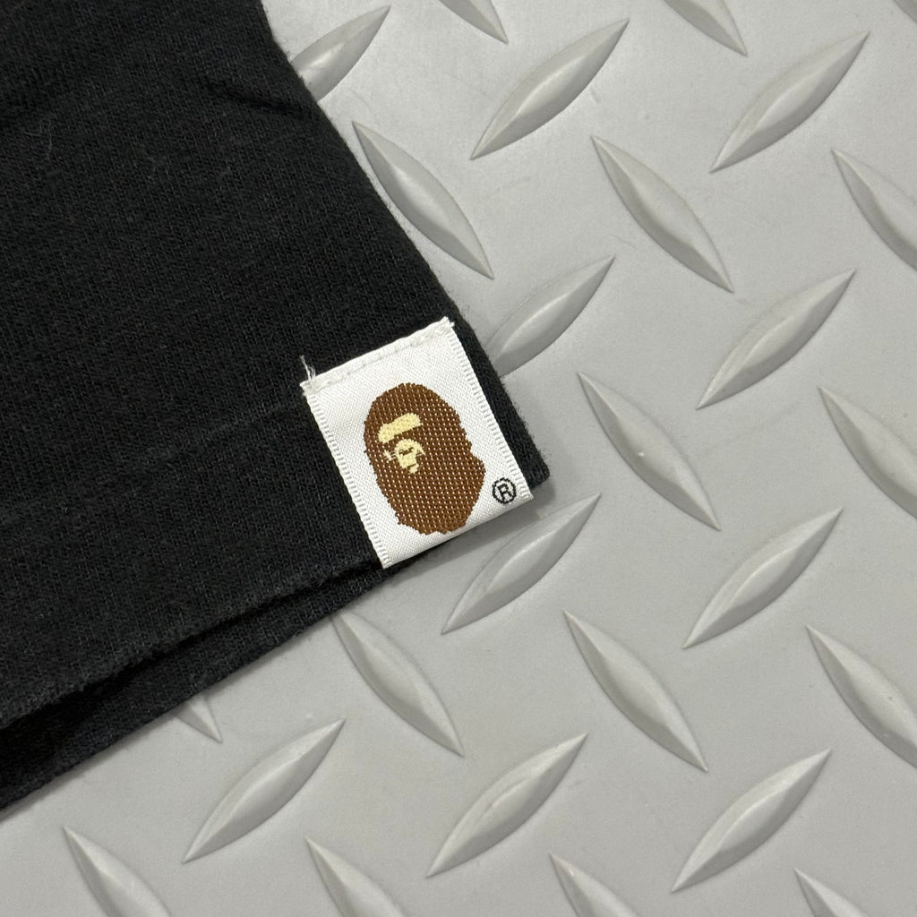 A Bathing Ape Purple College Logo Tee - Size S