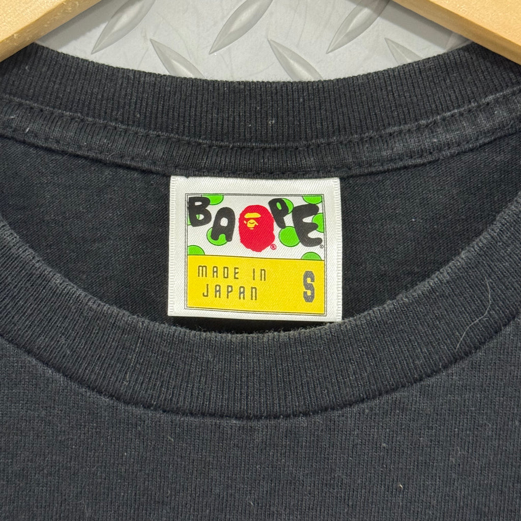A Bathing Ape Purple College Logo Tee - Size S