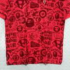 OG A Bathing Ape AOP Polo Shirt - Size L to XL