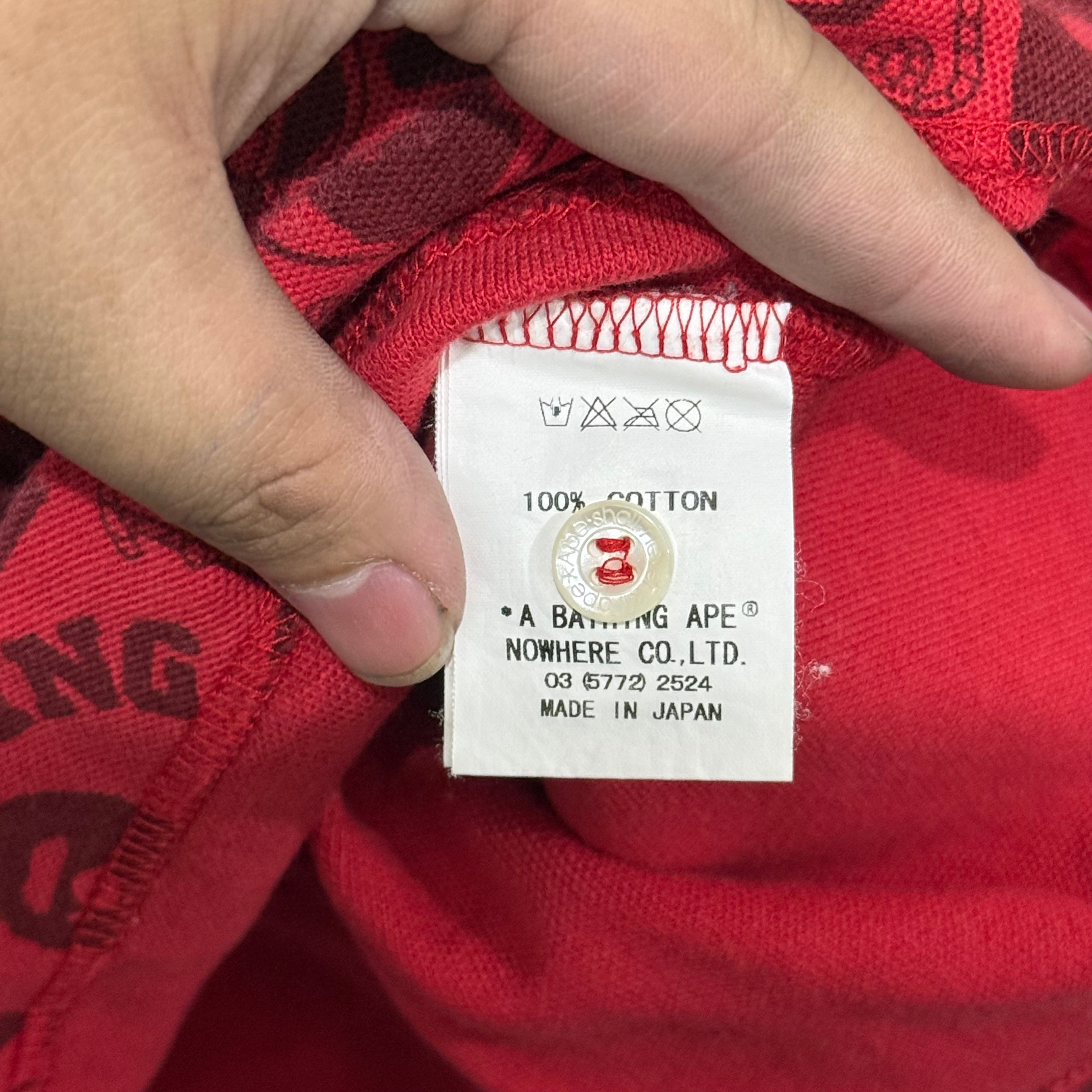 OG A Bathing Ape AOP Polo Shirt - Size L to XL