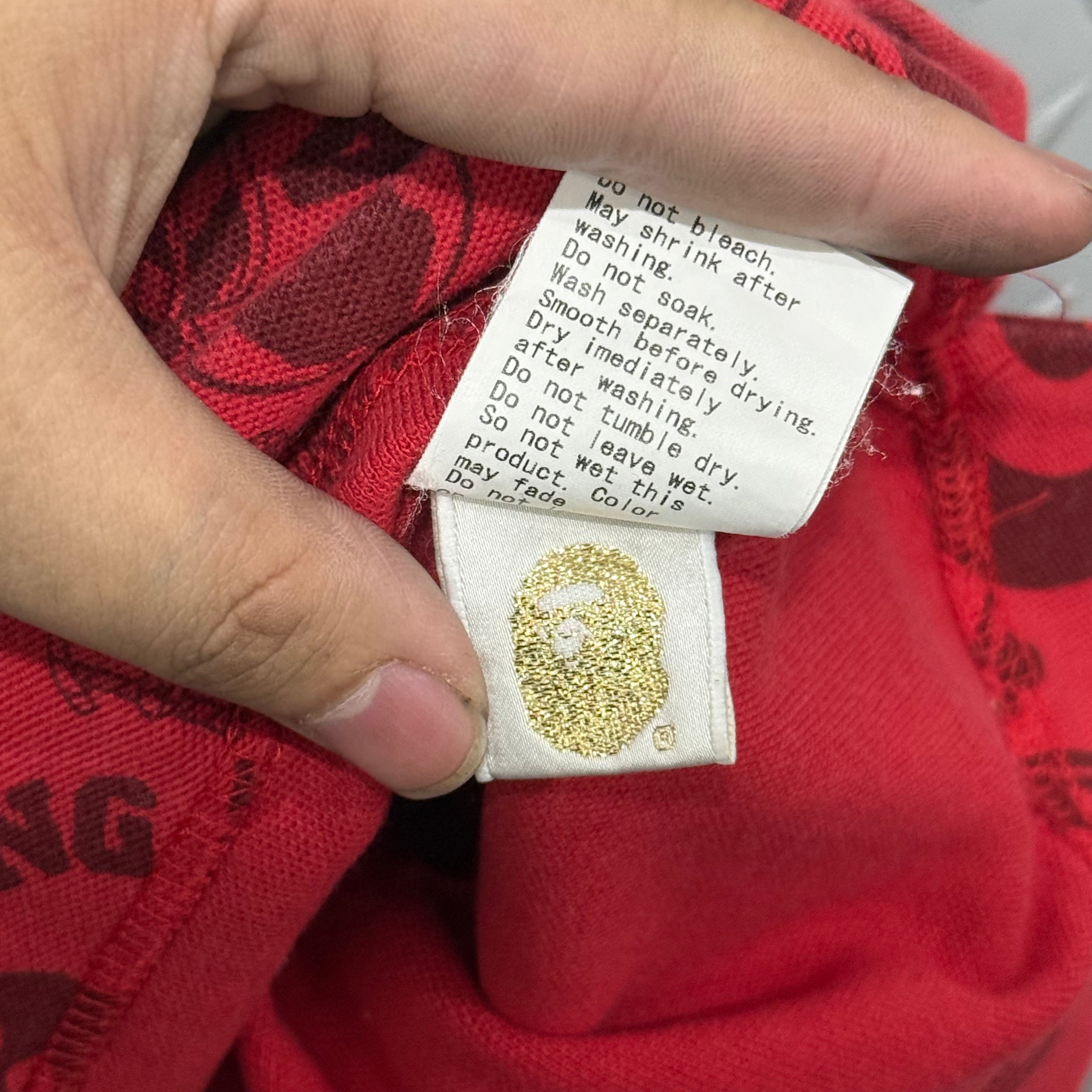 OG A Bathing Ape AOP Polo Shirt - Size L to XL