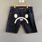 A Bathing Ape Sad Face Jorts - Size M