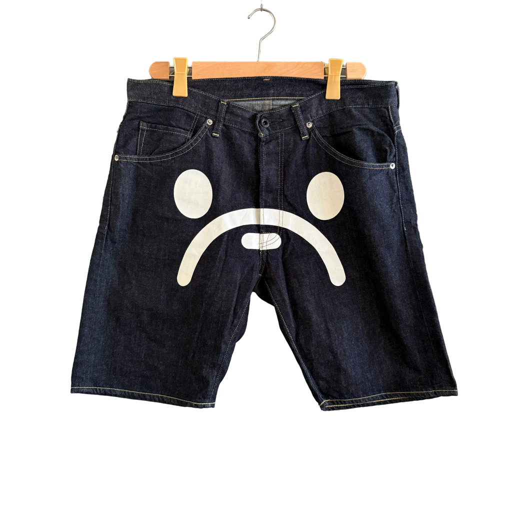 A Bathing Ape Sad Face Jorts - Size M