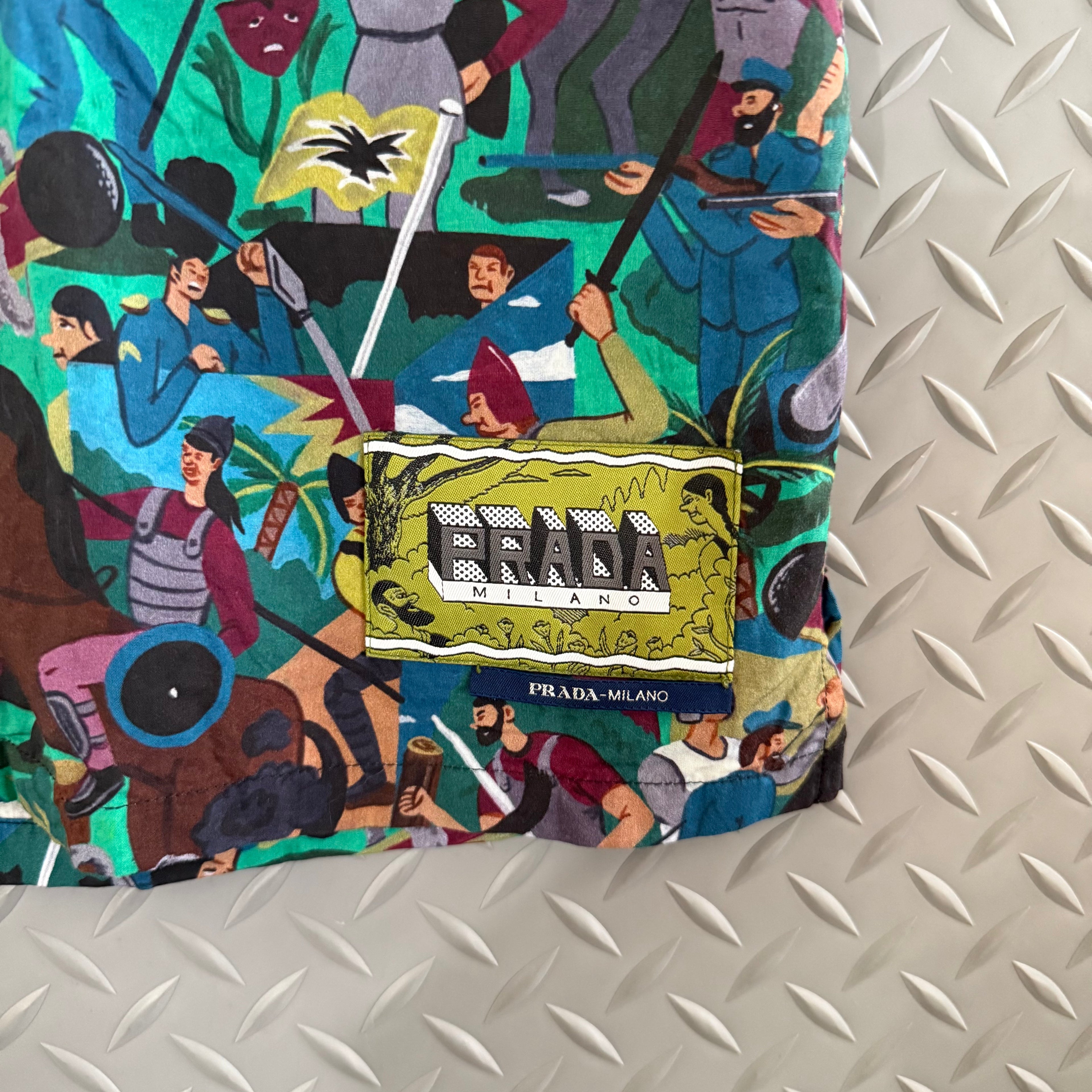 PRADA F/W16 Bowling Shirt Battle Royale - Size M