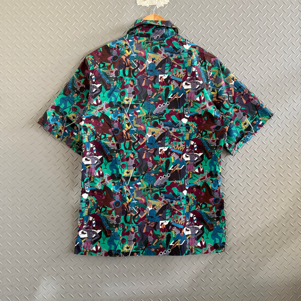 PRADA F/W16 Bowling Shirt Battle Royale - Size M