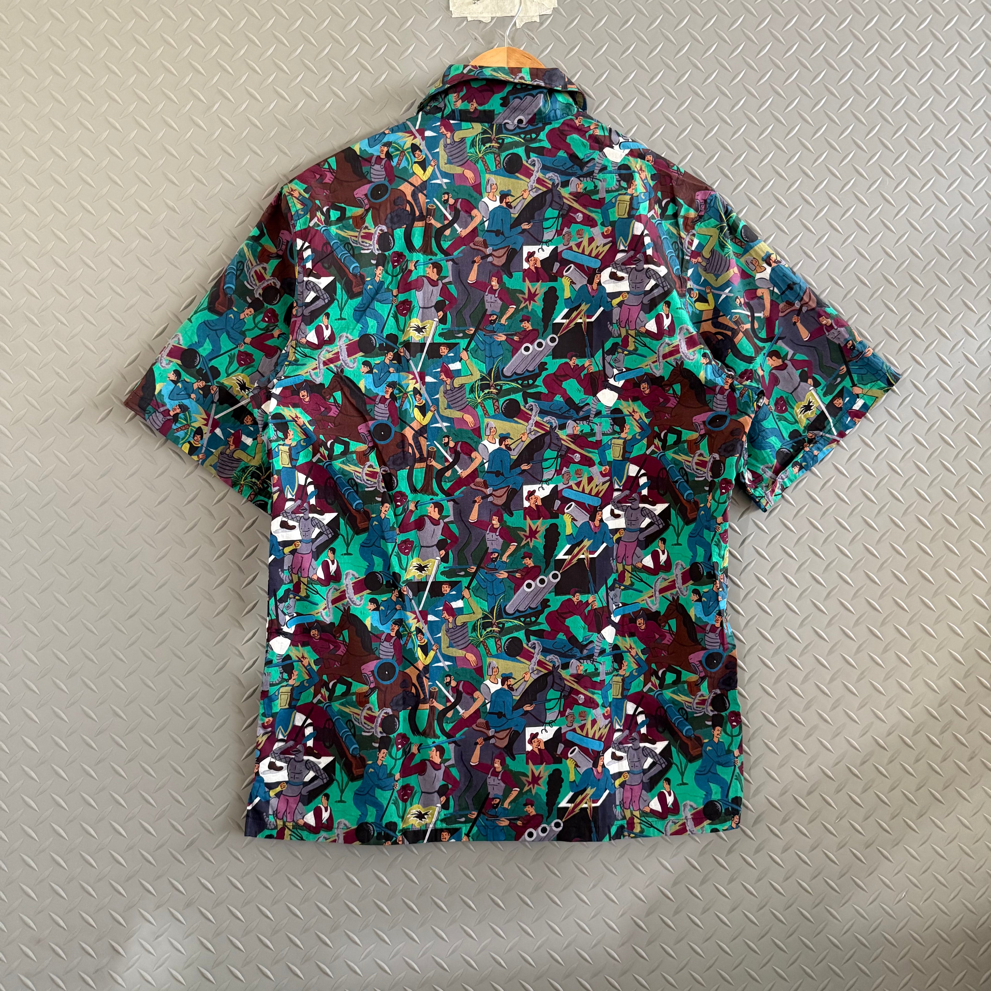 PRADA F/W16 Bowling Shirt Battle Royale - Size M