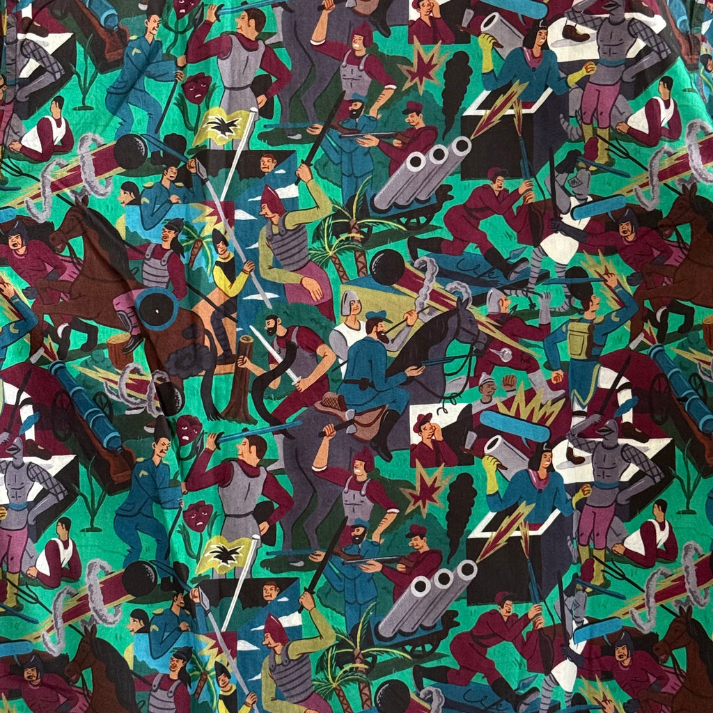 PRADA F/W16 Bowling Shirt Battle Royale - Size M