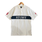 Stussy Center Logo Polo Shirt - Size XL
