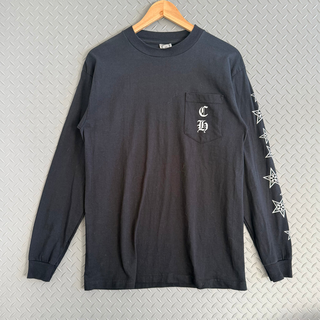 Chrome Hearts Stars Horseshoe Longsleeve Tee - Size M