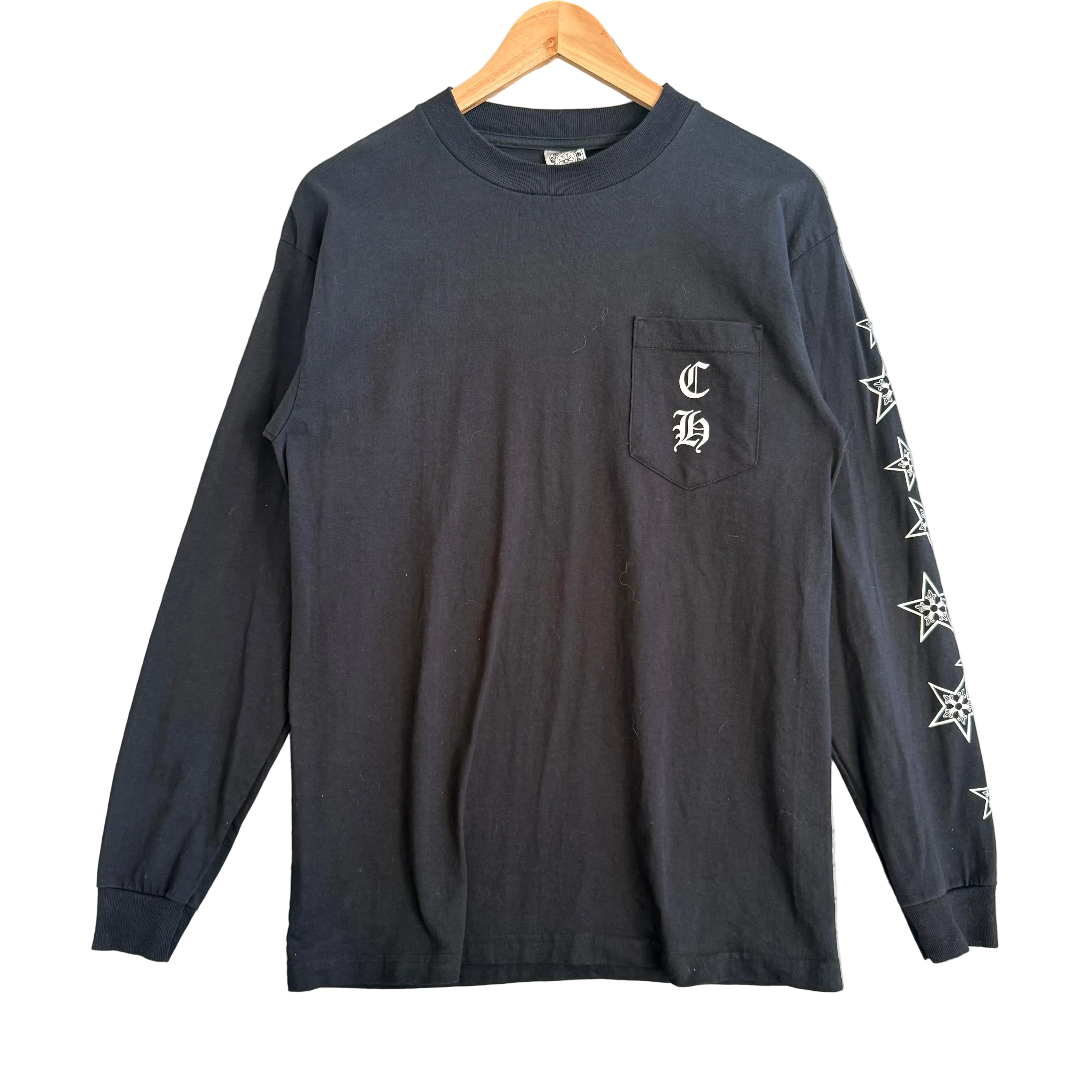 Chrome Hearts Stars Horseshoe Longsleeve Tee - Size M