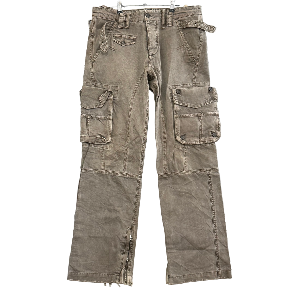 Dolce and Gabbana Distressing Zip Cargo Pants - Size 32
