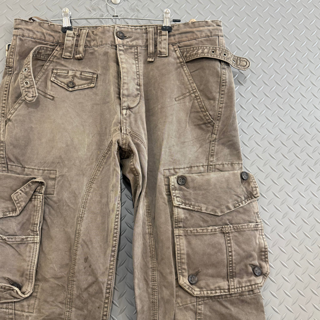 Dolce and Gabbana Distressing Zip Cargo Pants - Size 32