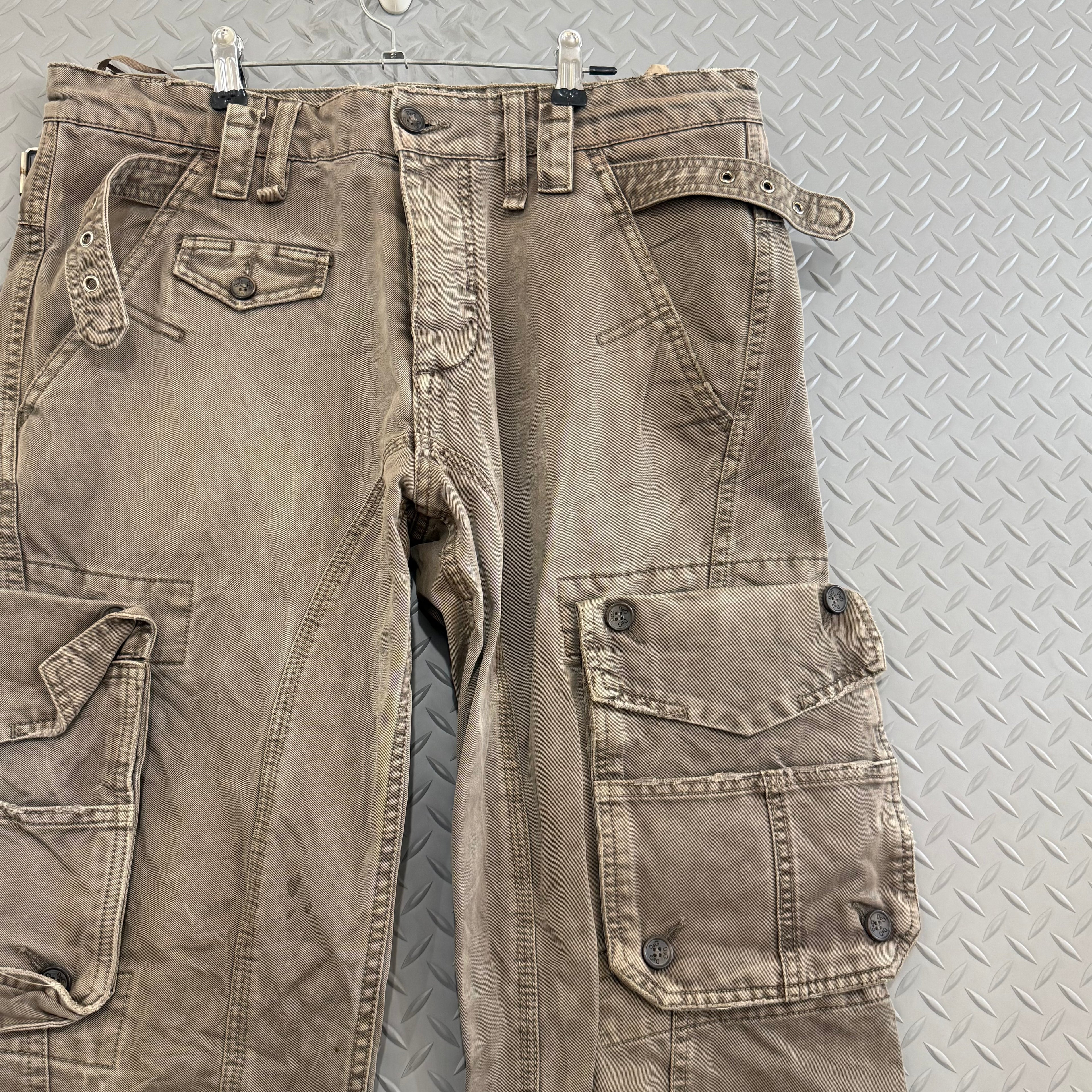 Dolce and Gabbana Distressing Zip Cargo Pants - Size 32