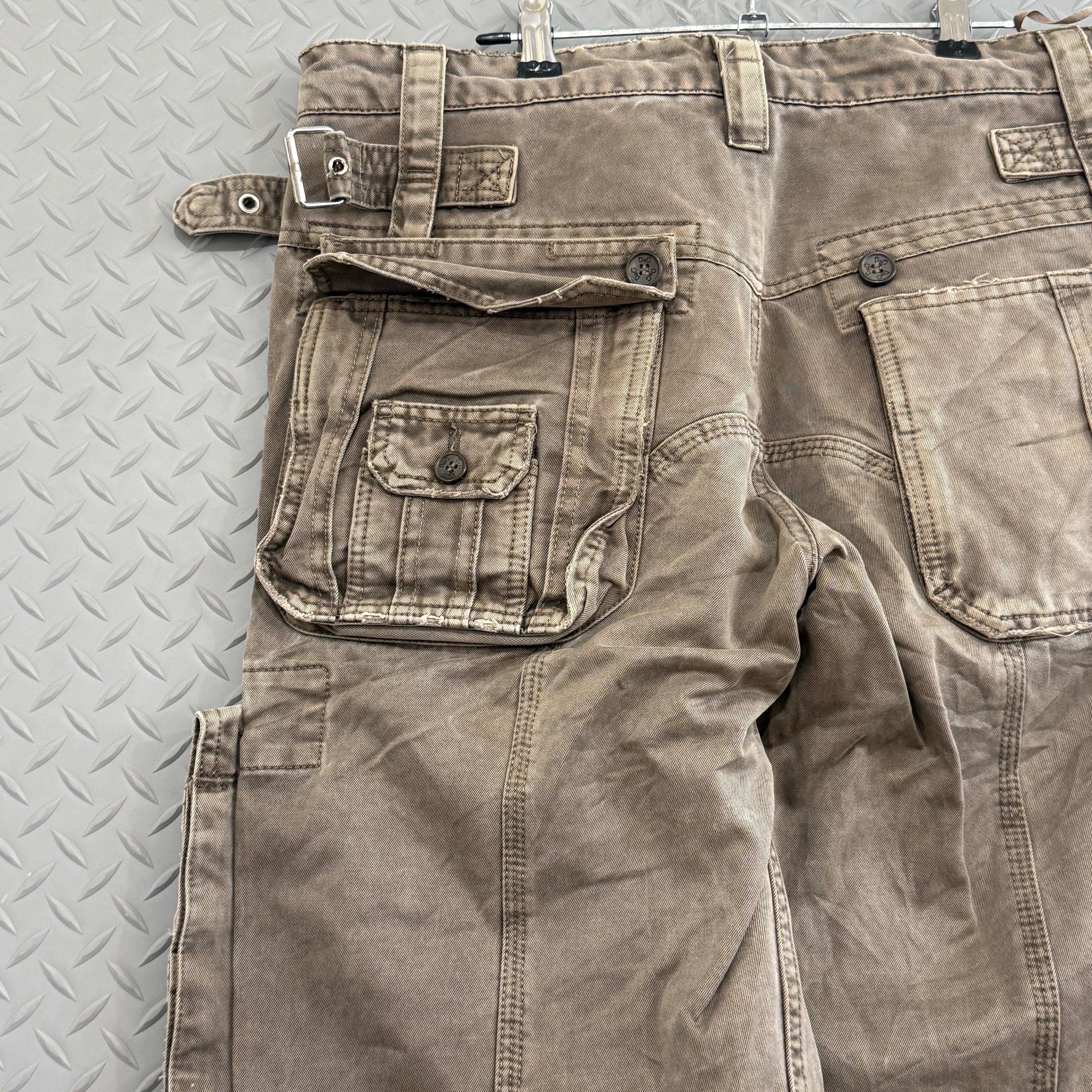 Dolce and Gabbana Distressing Zip Cargo Pants - Size 32