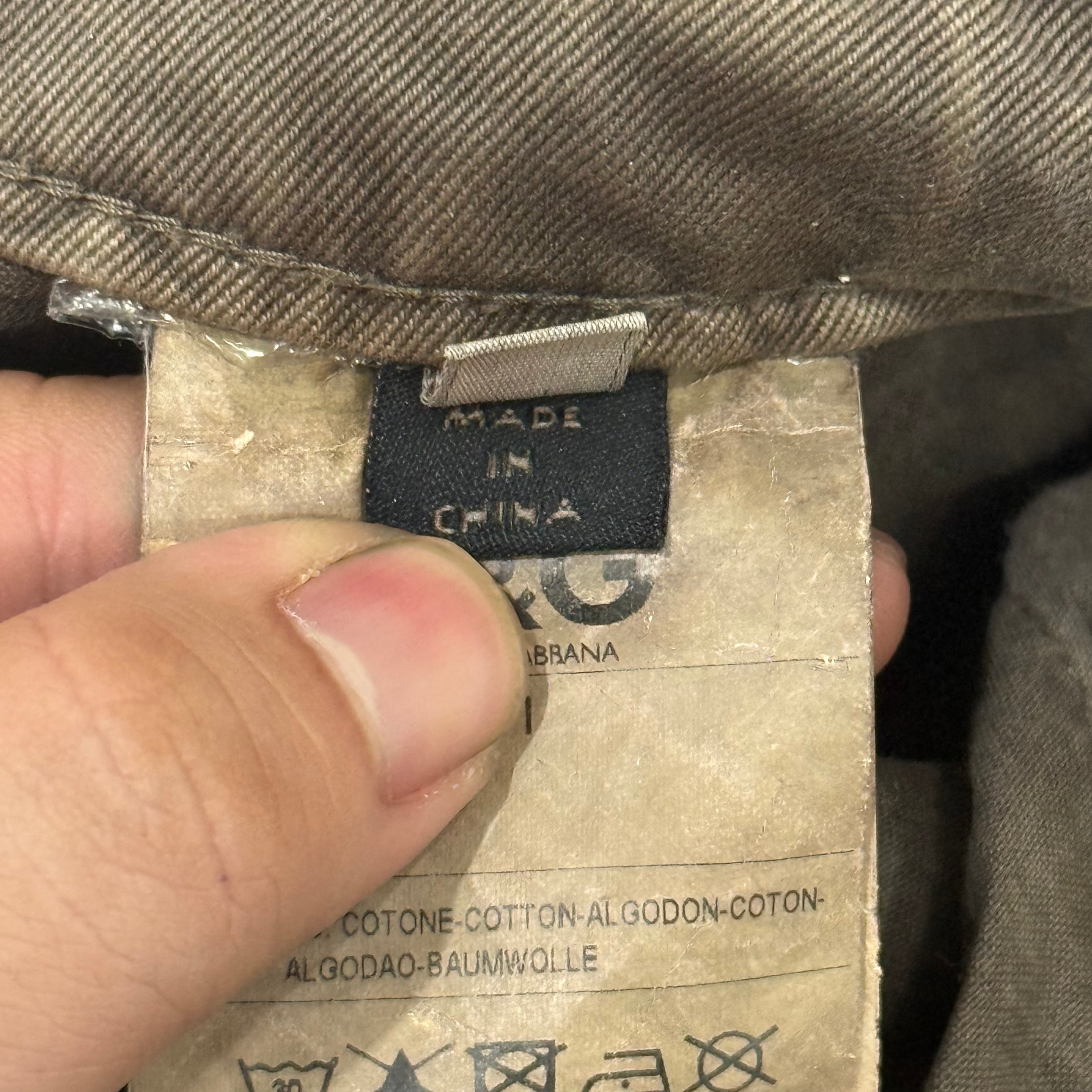 Dolce and Gabbana Distressing Zip Cargo Pants - Size 32